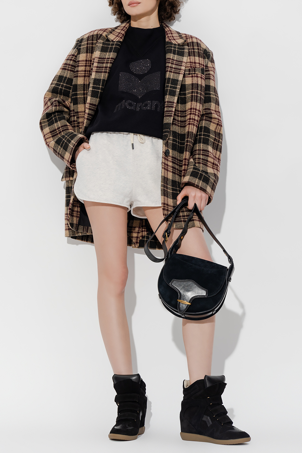 ISABEL MARANT｜SHORTS (MIFA (SH0022FA A1M07E 02FK)) Isabel Marant Étoile Women's Mifa Shorts with Logo in Ecru